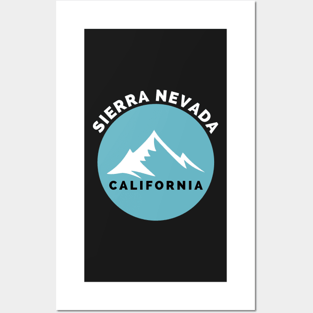 Sierra Nevada California - Sierra Nevada Ski Snowboard Mountain California Yosemite Travel Wall Art by Famgift